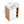 Freestanding Bathroom Vanity With Thin Rim Sink, Single Door With 4 Tier Open Shelves - Light Oak / White