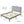 Mid Century Modern Platform Bed With Upholstered Headboard