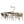 Modern Outdoor Dining Set With Expandable Acacia Wood Table