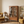 Vintage Farmhouse Arched Glass Accent Cabinet