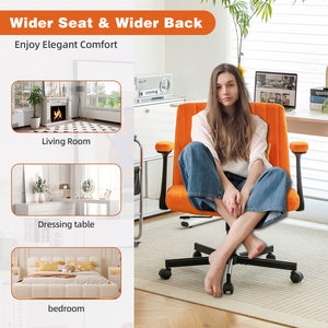 Criss Cross Armrest Office Chair With Wheels