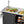 Outdoor Grill Table With Sink, Grill Cart With Sink And Cabinet With Wheels - Black / Silver