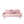 Sofa Bed With Nail Head Trim And Cup Holders - Pink