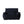 Allea - Velveteen Bean Bag Chair With Armrests - Midnight Blue