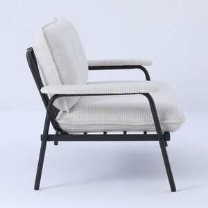 Modern Metal Frame Sofa With Sponge Filling For Compact Spaces And Versatile Use