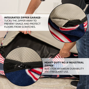 Sensory Crash Pad for Kids & Adults – Removable Washable Fleece Cover