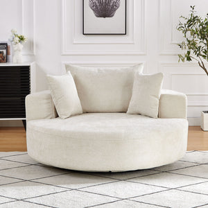 Swivel Chair With Rotating Base For Living Room