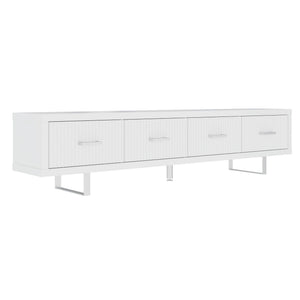 TV Stand With Slatted Drawers