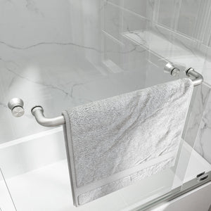 55-60" W x 60" H Brushed Nickel Double Bypass Sliding Shower Door