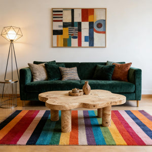 Cloud Shaped Coffee Table With 4 Round Legs