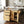 Indoor Bamboo Rolling Kitchen Island with Stainless Steel Top