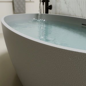 67" Freestanding Bathtub with Pop-up Drain