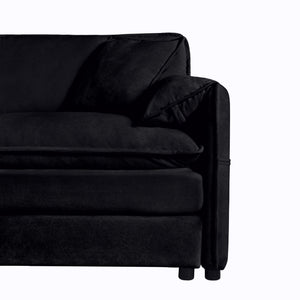Oversized Chair With Movable Ottoman, Soft Upholstered Lounge Chair