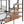 Full Over Twin-Twin Triple Bunk Bed With Drawers And Staircase - Black