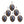 Christmas Ball Ornaments, Decorative Hanging Ball Christmas Tree Ornaments, For Holiday Party Decorations (Set of 6)