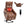 Brown PU Single Motor Power Lift Recliner Chair