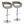 Elisa - Mid Century Modern Adjustable Barstool With Swivel With Rounded T Footrest (Set of 2)