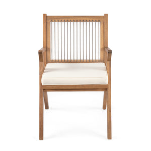 Patio Dining Chair with Cushion (Set of 2)