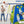 5-in-1 Kids Swing Set with Saucer Swing, Belt Swing, Basketball Hoop & Soccer Goal