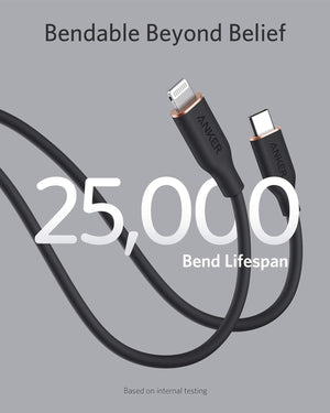 Anker <b>641</b> USB-C to Lightning Cable (Flow, Silicone) - TRAPSKI