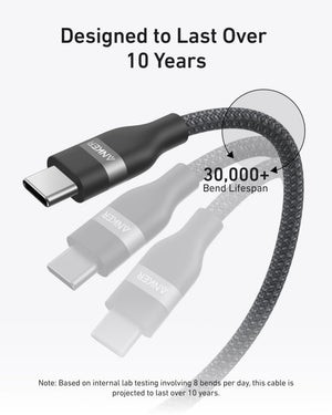 Anker Laptop Power Bank (25K, 165W, Built-In and Retractable Cables)