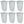 Rubbermaid 13 Gallon Rectangular Spring-Top Lid Wastebasket Trash Can (6 Pack)