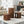 4-Piece Round Coffee Table Set with Sliding Door Storage