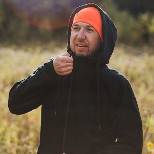Men's Brushed Merino Wool Full-Zip Hoodie - Heavyweight - TRAPSKI