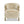 Becker - Rustic Oak Sheepskin Upholstered Accent Arm Chair - Taupe Beige