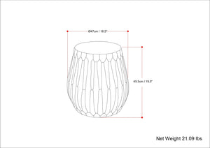 Nellie Cast Aluminum Side Table