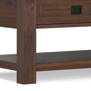 Monroe - Rectangular Coffee Table With Drawers - Brown