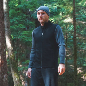 Heavyweight Men's Wool Vest - 100% Merino Wool - TRAPSKI