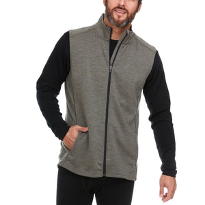 Heavyweight Men's Wool Vest - 100% Merino Wool - TRAPSKI