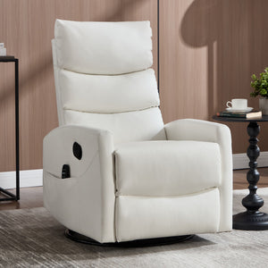 Heat Massage Manual Recliner Chair with Rocker and Swivel