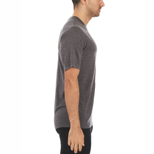 Lightweight Men's Wool T Shirt Crew - 100% Merino Wool