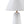 Textured Ceramic Table Lamp with Fluted Fabric Shade - White