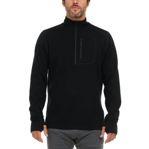 Heavyweight Men's Wool 1/4 Zip - 100% Merino Wool