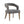 Modern Barrel Open Back Upholstered Accent Chair with Weathered Wood Legs