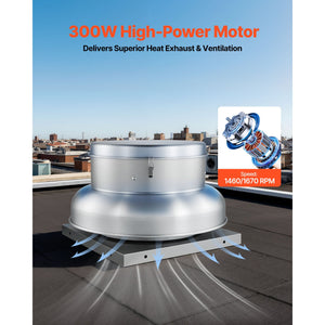 Roof Exhaust Fan with High-Power Motor and Adjustable Airflow