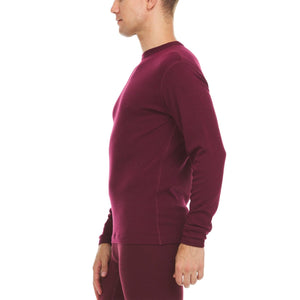 Men's Wool Thermal Top Midweight Base Layer - 100% Merino Wool - TRAPSKI