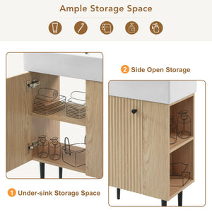 Bathroom Vanity, Combo Cabinet, Bathroom Storage Cabinet, Single Ceramic Sink