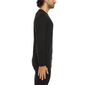Heavyweight Men's Wool Crew Top - 100% Merino Wool - TRAPSKI