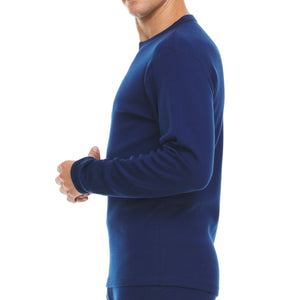 Heavyweight Men's Wool Crew Top - 100% Merino Wool - TRAPSKI