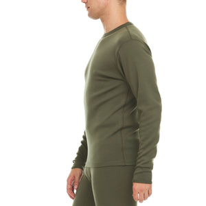 Heavyweight Men's Wool Crew Top - 100% Merino Wool - TRAPSKI