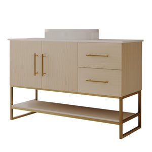 36" Modern Bathroom Vanity with Ceramic Vessel Sink