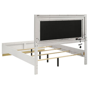 Sophia - Panel Bed With LED Headboard