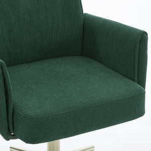 Ergonomic Mid-Back Office Chair With Gold Base