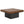 LED Coffee Table With Base, Center Table For Living Room - Rustic Brown