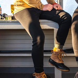 Heavyweight Men's Wool Bottom Base Layer - 100% Merino Wool