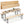 70 Inch 3-Piece Folding Picnic Table with Benches for 6 Fir Wood Portable Bear Camping Table-Black